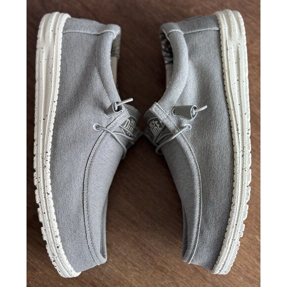 Men’s Size 13 Hey Dude Wally Stretch Canvas Iron 40022-1HO New In Box main image 7